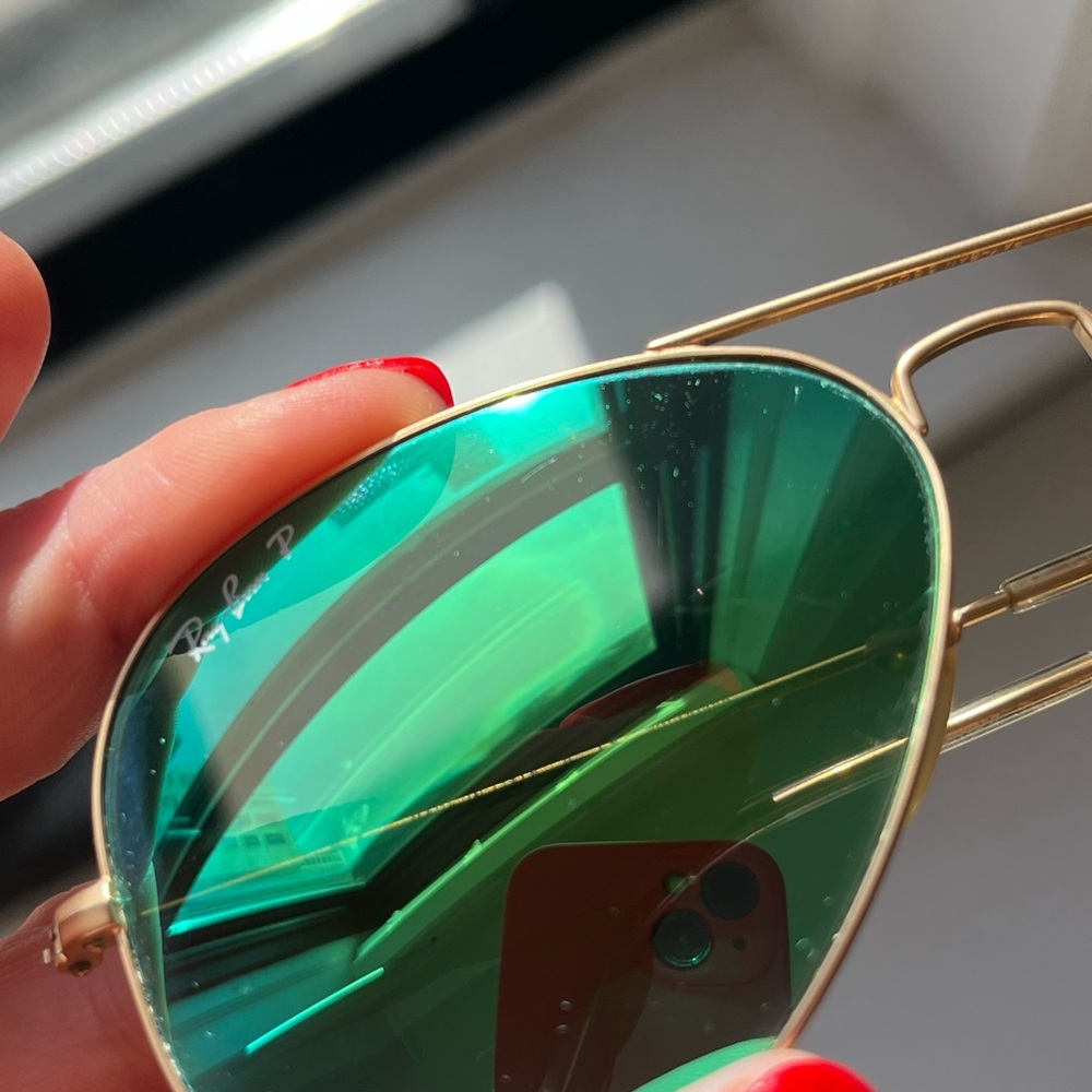 Authentic aviator flash Ray Ban sunglasses - Picture 3 of 6